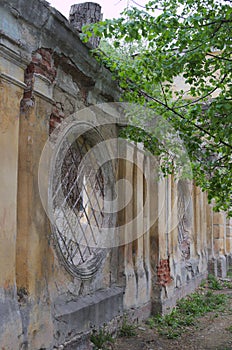 ELEC / LIPETSK, RUSSIA - MAY 09, 2017: the old stone wall