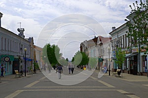 ELEC / LIPETSK, RUSSIA - MAY 08, 2017: street World