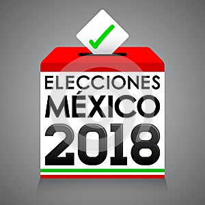 Elecciones Mexico 2018, Mexico Elections 2018 spanish text photo