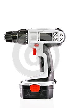 Elecrtic screwdriver, isolated.