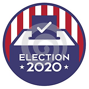 Election 2020 Logo Ballot Box Logo