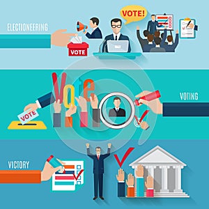 Election Banners Set