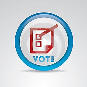 election button. Vector illustration decorative design