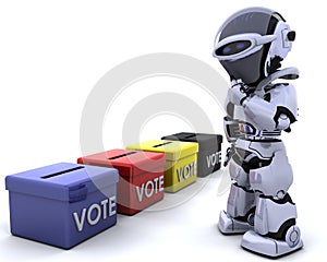Election day ballot box