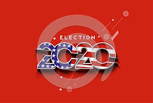 Election day. Usa debate of president voting 2020. Election voting poster. Vote 2020 in USA