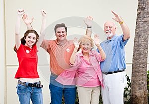 Election - Enthusiastic Voters photo