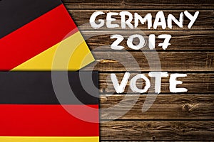 Election in Germany, 2017. Politics concept