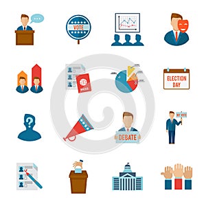 Election Icon Flat vector design illustration