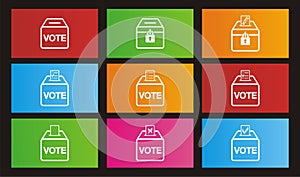 Election icons - metro style icons