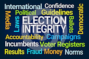 Election Integrity Word Cloud photo