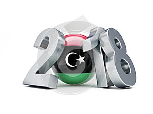 Election Libya 2018 on a white background 3D illustration, 3D rendering