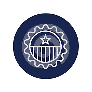 election stamp. Vector illustration decorative design