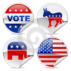 Election stickers