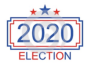 Election 2020 in USA. American presidential election. Vote for president. November campaign. Republicans vs democrat candidate.