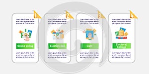 Election vector infographics