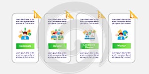 Election vector infographics