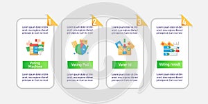 Election vector infographics