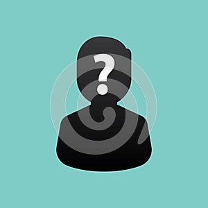 Electioncandidatewithquestionmark. Vector illustration decorative design photo