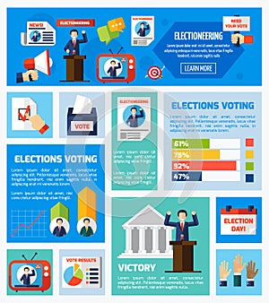 Elections And Voting Flat Collection photo