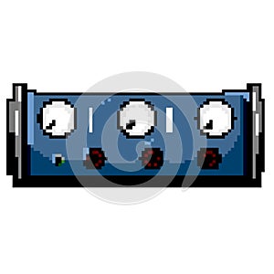 electonic headphone amp game pixel art vector illustration photo