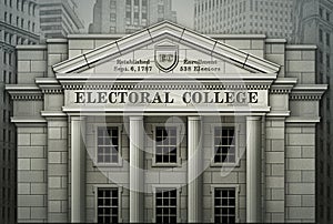 Electoral College 3D Illustration