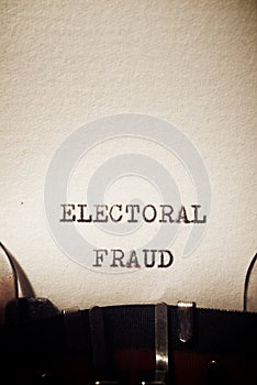 Electoral fraud phrase