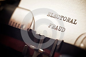 Electoral fraud phrase