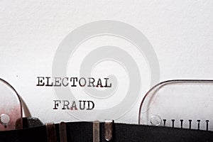 Electoral fraud phrase