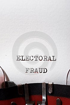 Electoral fraud phrase