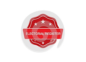 Electoral Register stamp,Electoral Register rubber stamp,