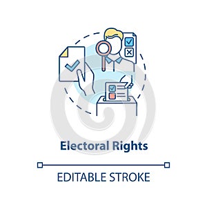 Electoral rights concept icon