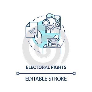 Electoral rights concept icon