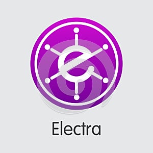 Electra Virtual Currency - Vector Element. photo