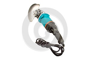 The electric angle grinder for construction work