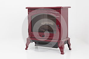 Electric Appliance Heater Faux Furnace Isolated on White
