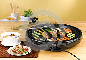 Electric barbecue stove