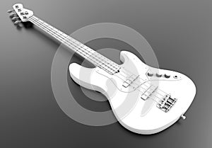 Electric bass guitar illustration