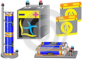 The electric battery is a reusable chemical current source