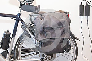 Electric bicycle in the sun