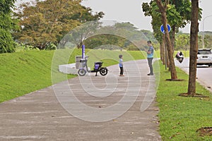 Electric bicycles are the favorite of Bintaro residents for exercise