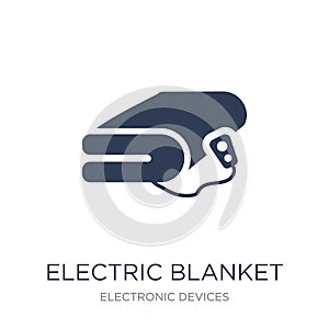 electric blanket icon. Trendy flat vector electric blanket icon