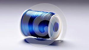 Electric Blue Sewing Thread Coil\