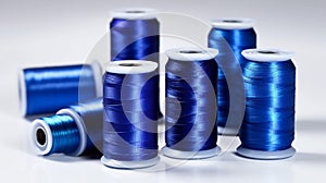 Electric Blue Sewing Thread Coil\