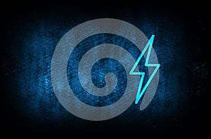 Electric bolt icon abstract blue background illustration digital texture design concept