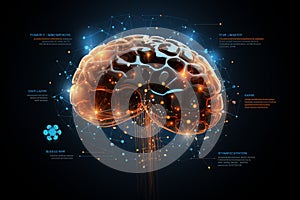 Electric Brain Waves: Unraveling the Future of Technology through Scan and Wireframe.