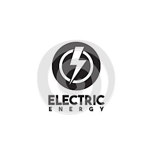 Electric business company logo design vector template