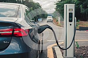 Electric car charging, environmentally friendly fuel vehicles