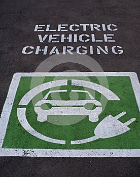 Electric Car Charging parking place