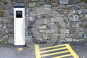 Electric car charging station for charge EV battery.