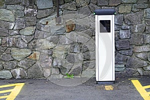 Electric car charging station for charge EV battery.